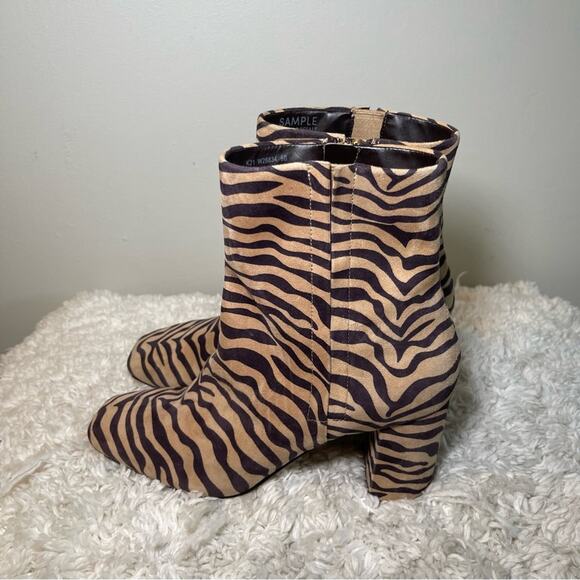 Cole Haan Grand 360 Animal Print Suede Leather Booties - Picture 5 of 9